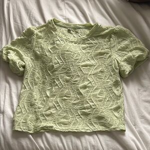 Textured Green Women's Top